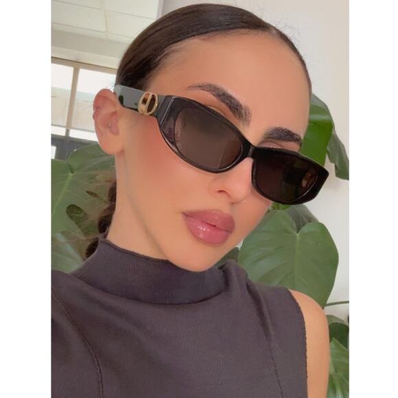 NEW Dior 30Montaigne S9U Cat Eye Sunglasses in Black
